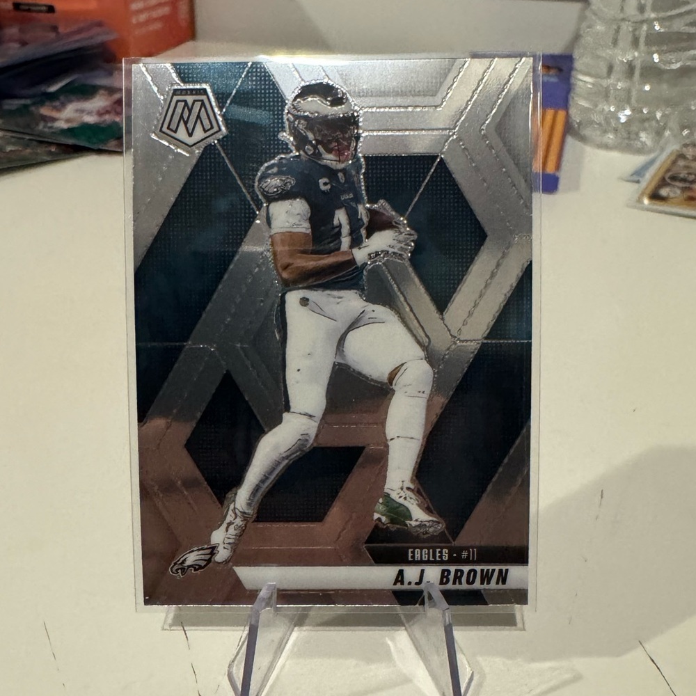 🔥 2025 AJ Brown Panini Mosaic Card. Philadelphia eagles.